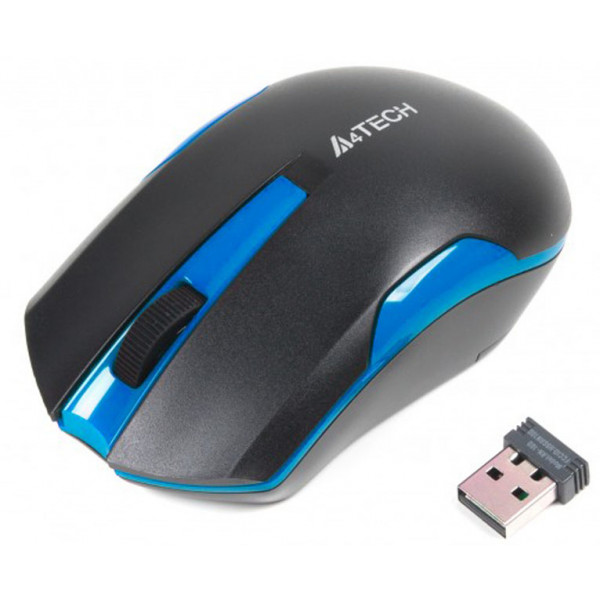 Фото - Миша бездротова A4tech G3-200N (Black+Blue)