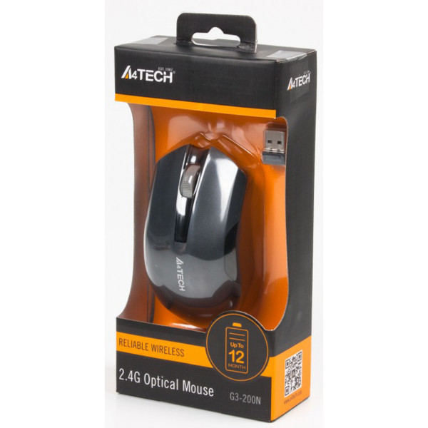 Фото - Миша бездротова A4tech G3-200N (Grey)