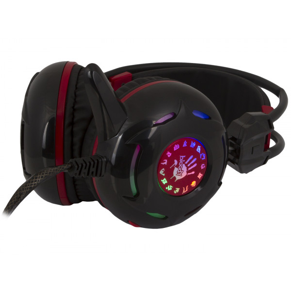 Фото - Гарнітура дротова ігрова Bloody G300 (Black+Red)