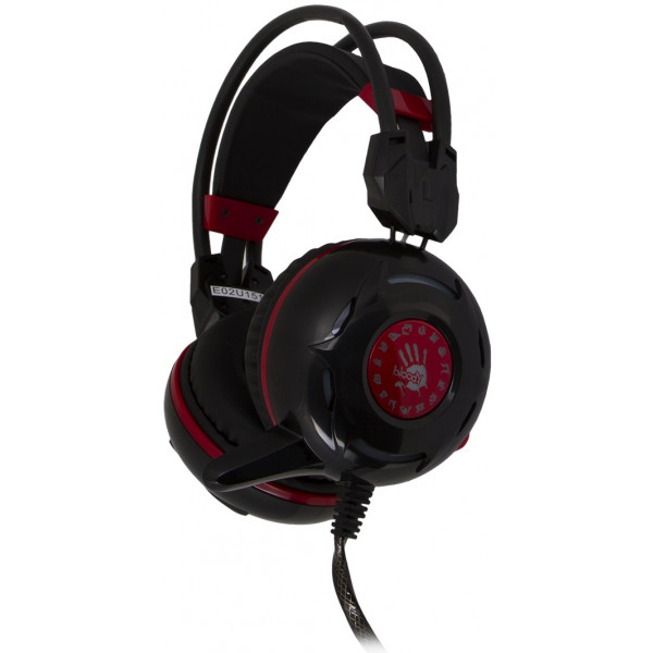 Фото - Гарнітура дротова ігрова Bloody G300 (Black+Red)