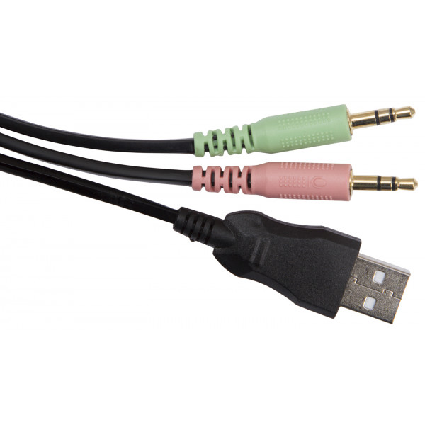 Фото - Гарнітура дротова ігрова Bloody G300 (Black+Red)