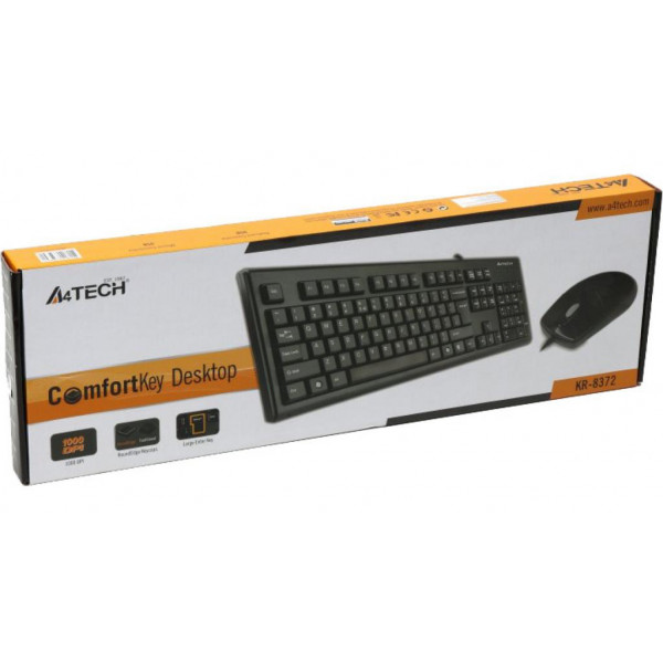 Фото - Клавіатура+миша A4tech KR-8372 USB Black