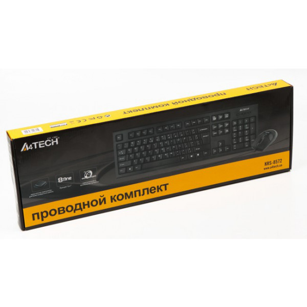 Фото - Клавіатура+миша A4tech KRS-8572 Black