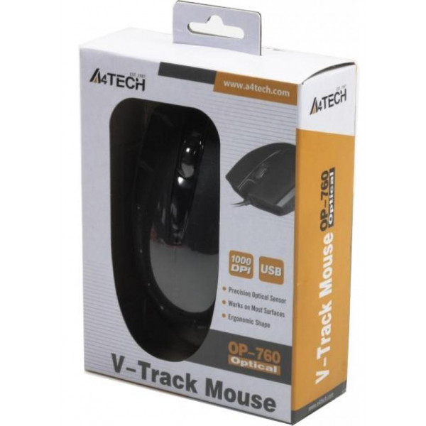 Фото - Мышь проводная A4tech OP-760 Black