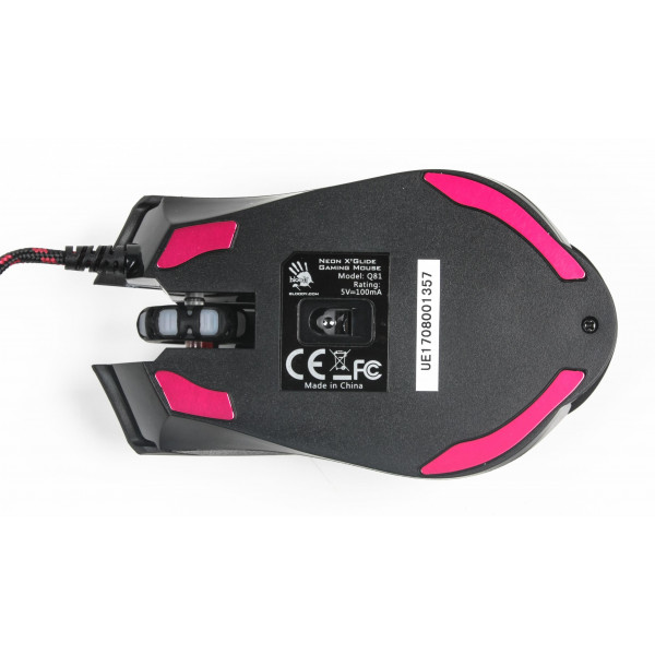 Фото - Миша дротова ігрова Bloody Q81  Curve Black