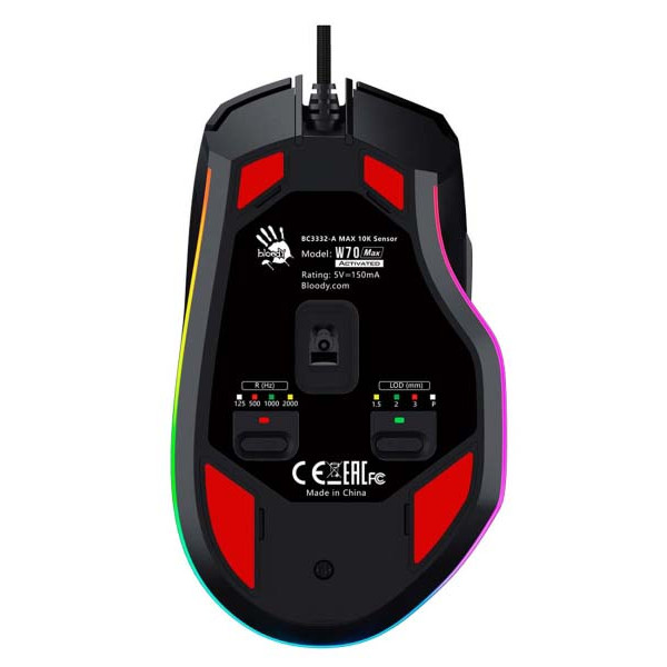 Фото - Уцінка - Миша дротова ігрова Bloody W70 Max (Stone Black)