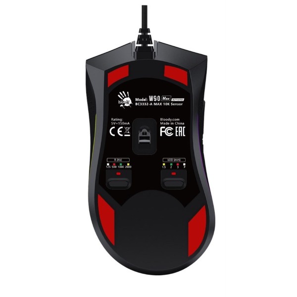 Фото - Мышь проводная игровая Bloody W90 Max Activated (Stone Black)