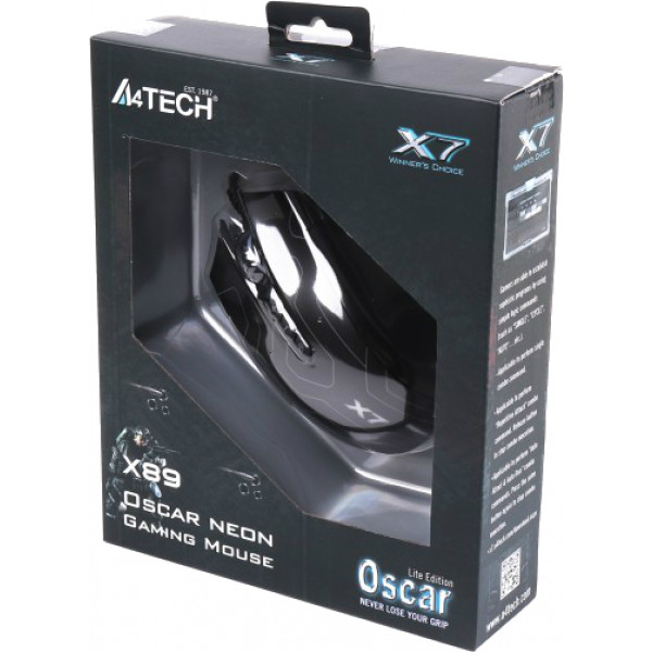 Фото - Мышь проводная игровая A4tech X89 (Black)
