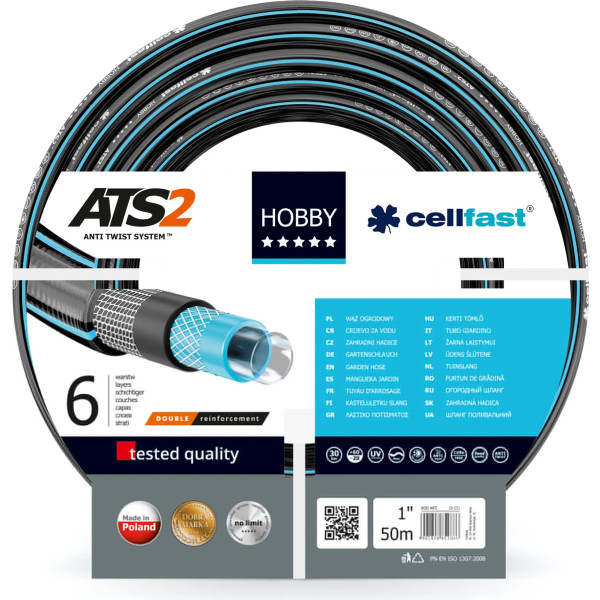 Фото - Шланг поливочний Cellfast Hobby ATS2 50 м 1" (16-231)