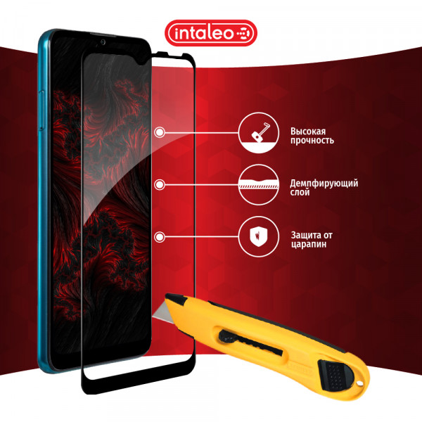 Фото - Захисне скло для смартфона Intaleo Full Glue for ZTE Blade A51 Black (1283126515613)