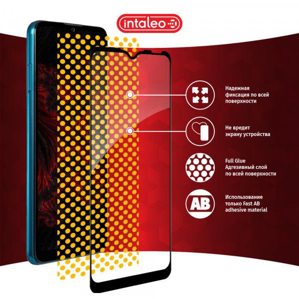 Фото - Захисне скло для смартфона Intaleo Full Glue for ZTE Blade A51 Black (1283126515613)