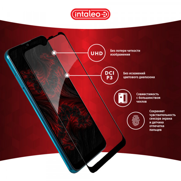 Фото - Захисне скло для смартфона Intaleo Full Glue for ZTE Blade A51 Black (1283126515613)