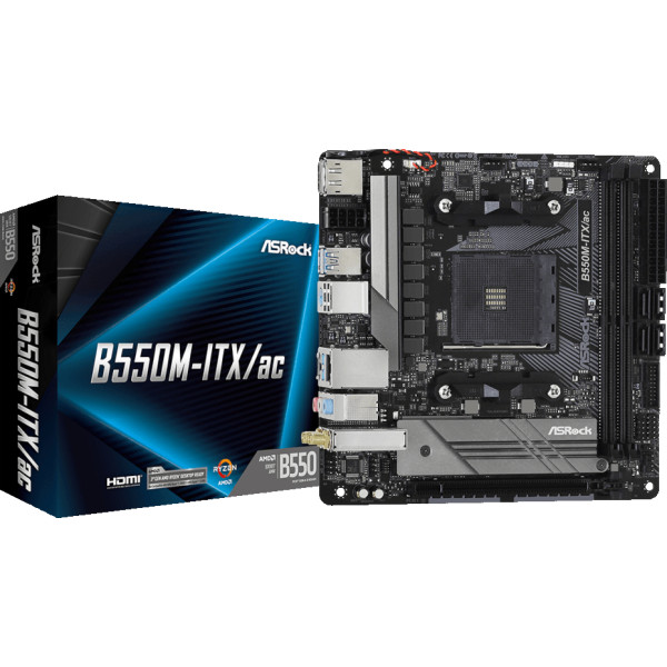 Фото - Материнська плата ASRock B550M-ITX/AC DDR4