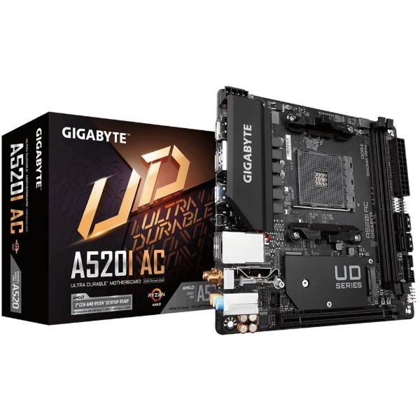 Фото - Материнська плата Gigabyte A520I AC