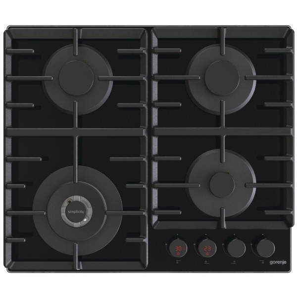 Фото - Уценка - Варочная панель газовая Gorenje GKTW642SYB Black