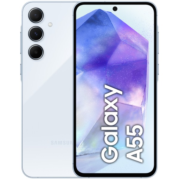 Фото - Смартфон Samsung Galaxy A55 5G 8/256Gb Awesome Iceblue (SM-A556BLBCEUC)