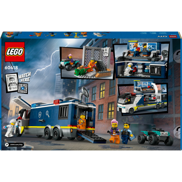 Фото - Конструктор LEGO City Передвижная полицейская криминалистическая лаборатория (60418)
