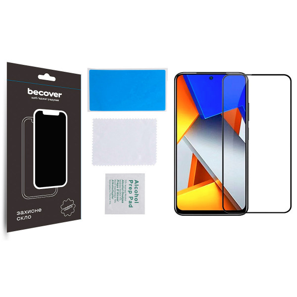 Фото - Защитное стекло для смартфона BeCover Poco M4 Pro 4G Black (708590)