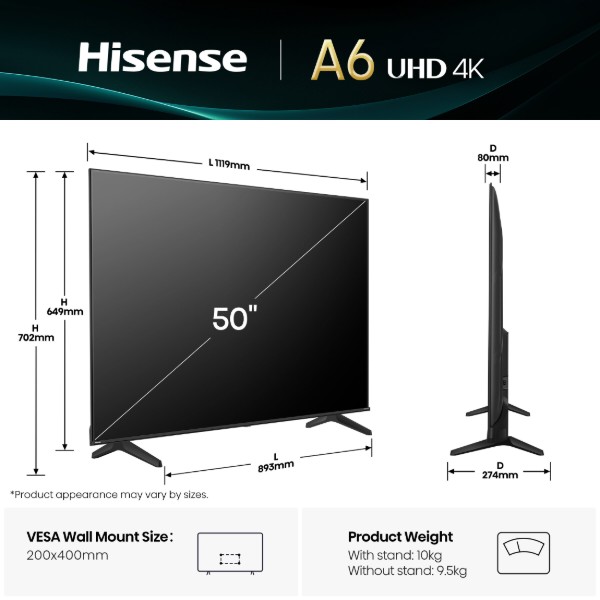 Фото - Телевизор Hisense 50A6Q