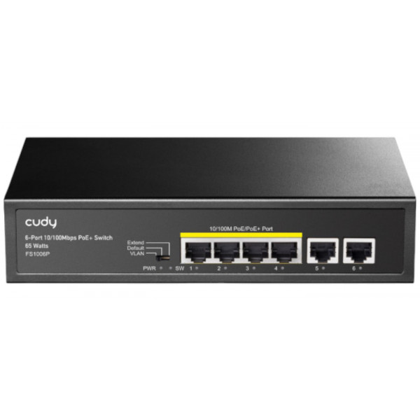 Фото - Коммутатор локальної мережі (Switch) Cudy FS1006P Фото - Коммутатор локальної мережі (Switch) Cudy FS1006P