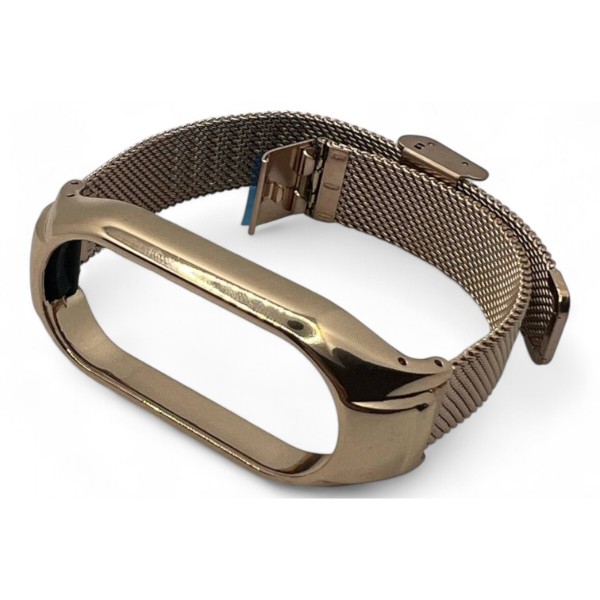 Фото - Ремешок для фитнес-браслета BeCover Metal for Xiaomi Mi Smart Band 9 Rose Gold (711981)