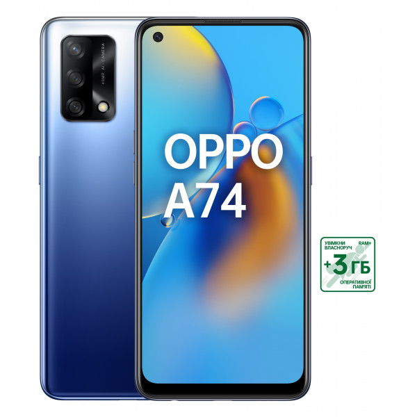 Фото - Смартфон OPPO A74 4/128Gb Blue