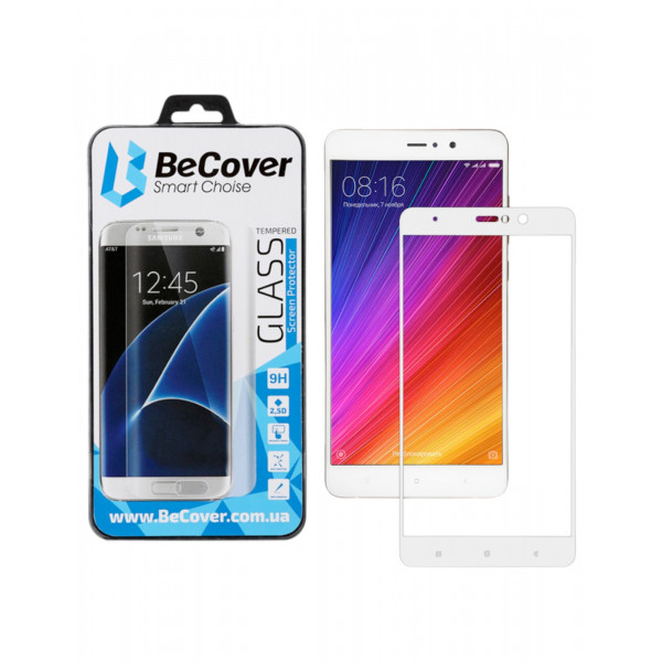Фото - Захисне скло для смартфону BeCover Xiaomi Mi5s Plus White (700999)