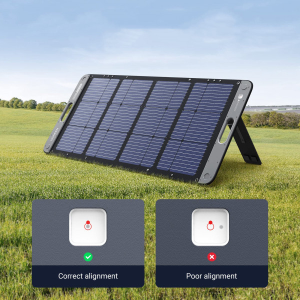 Фото - Портативна сонячна панель UGREEN Solar Panel SC100 100W IP67 MPPT XT60+MC4 (15113_WV)