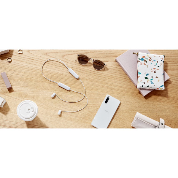 Фото - Навушники вкладиші бездротові Sony WI-C100 White (WIC100W.CE7)
