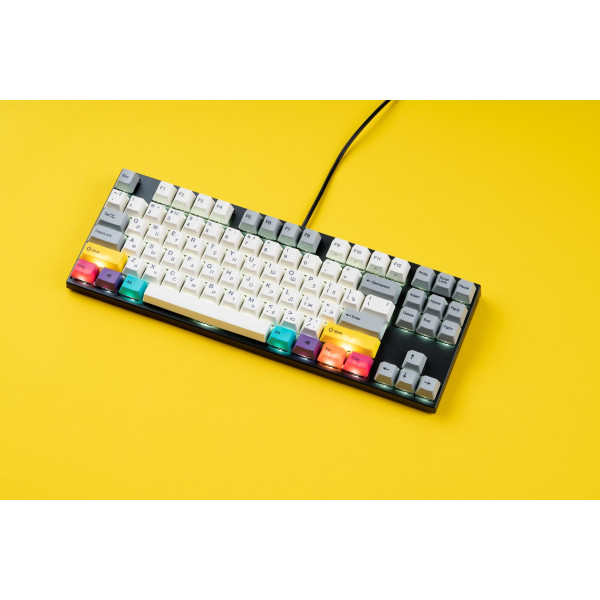 Фото - Клавіатура бездротова ігрова Varmilo APT87 CMYK, K-Prestige Silent, WL/USB-A, White Led (A92A024F8A5A17A007)