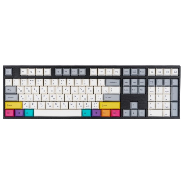 Фото - Клавиатура беспроводная игровая Varmilo APT108 CMYK, C-TK Brown, WL/USB-A, White Led (A93A024D3A5A17A007)
