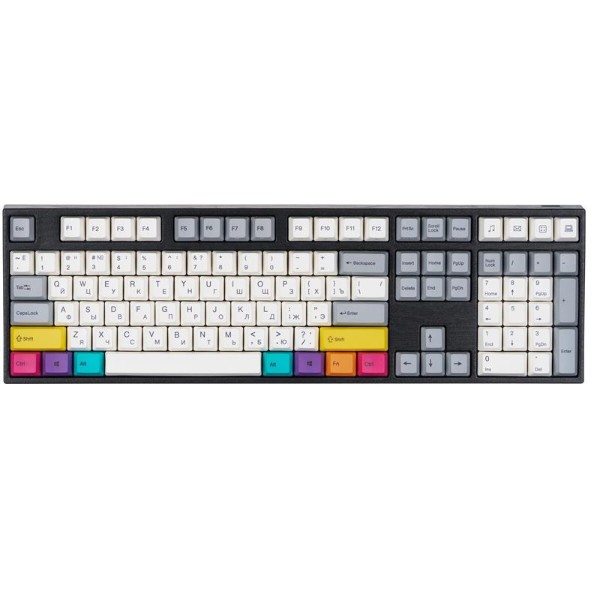 Фото - Клавиатура беспроводная игровая Varmilo APT108 CMYK, C-TK Red, WL/USB-A, White Led (A93A024D4A5A17A007)