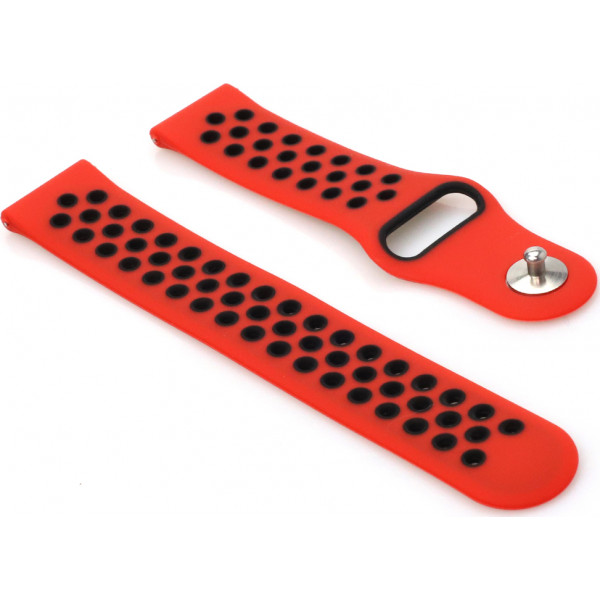 Фото - Ремінець для смарт-годинника BeCover Nike Style for Motorola Moto 360 2nd Gen. Red-Black (705763)