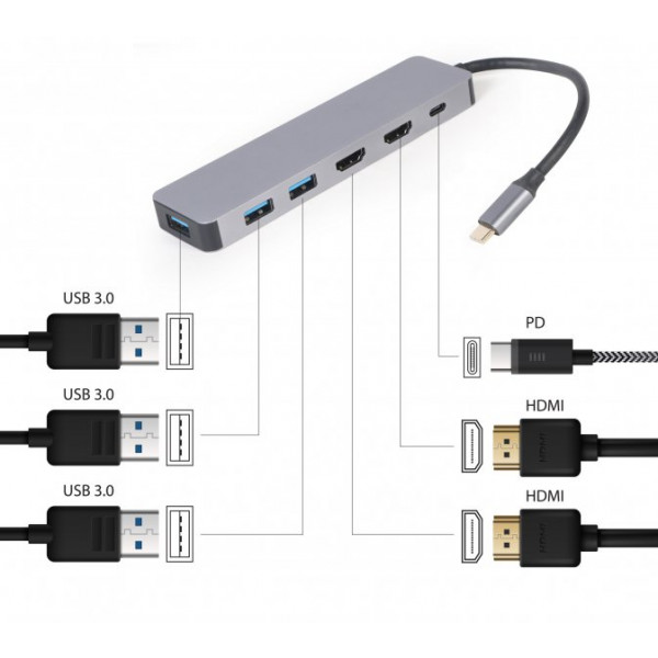 Фото - Хаб USB Cablexpert A-CM-COMBO3-03