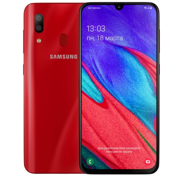 Фото - Смартфон Samsung Galaxy A40 64Gb Red (SM-A405FZRD)