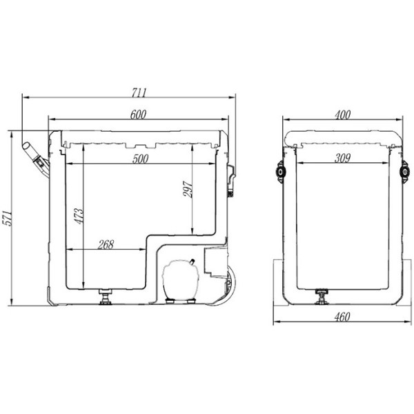 Фото - Холодильник автомобільний Brevia 60 л (22640)