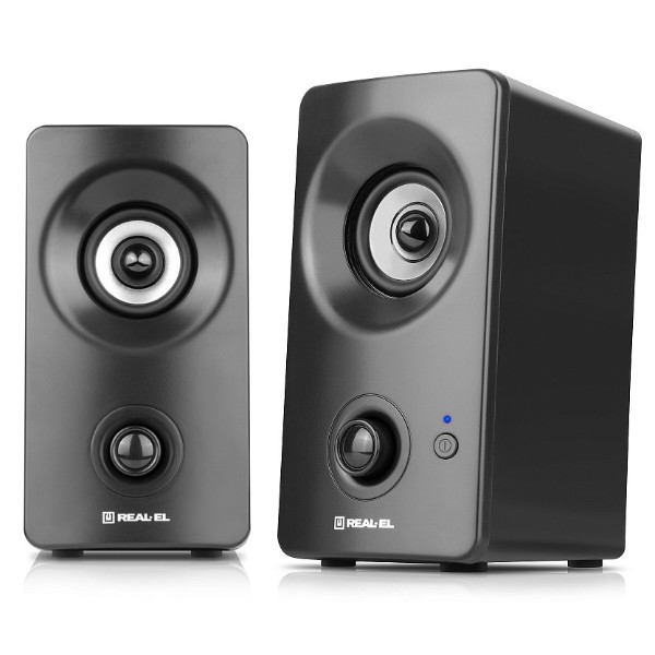 Фото - Комп'ютерна акустика звичайна 2.0 REAL-EL S-405 Black
