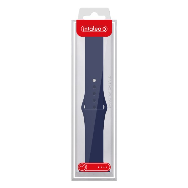 Фото - Ремінець для смарт-годинника Intaleo Silicone for Apple Watch 38/40 mm 
Dark blue (1283126494345)