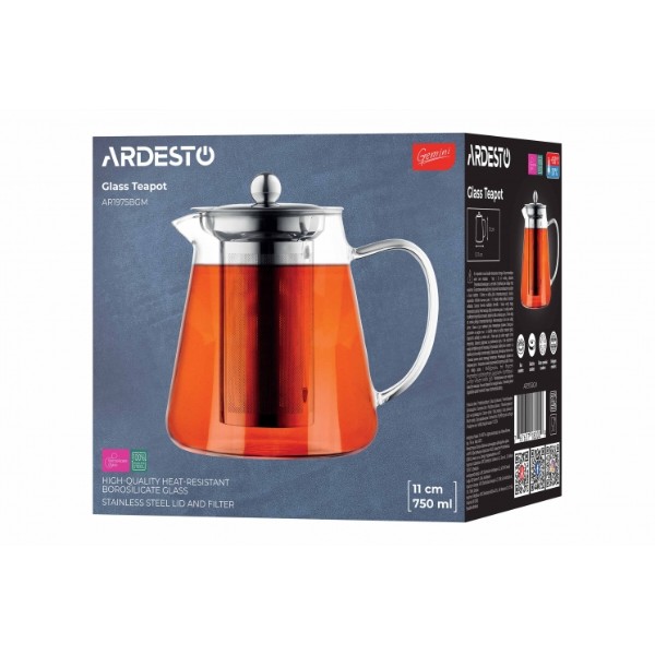 Фото - Чайник заварочный ARDESTO Gemini Milano 750 мл (AR1975BGM)