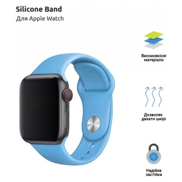 Фото - Ремешок для смарт-часов ArmorStandart Sport Band (3 Straps) for Apple Watch 42 (Series 11-10)/41/40/38 Light Blue (ARM51935)