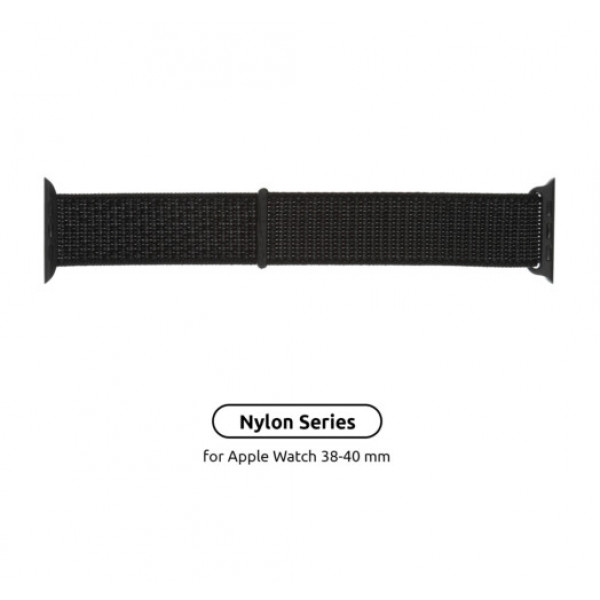 Фото - Ремінець для смарт-годинника Armorstandart Nylon Band for Apple Watch 38/40/41mm Reflective Black (ARM57847)