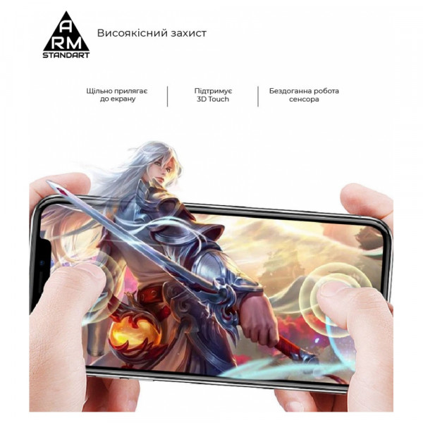 Фото - Захисне скло для смартфону Armorstandart Oppo Reno5 Pro Black Full Glue Curved (ARM58119)