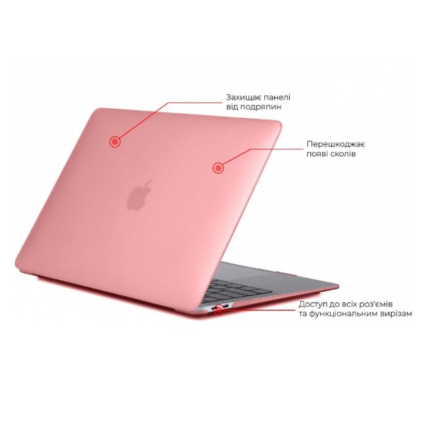 Фото - Чохол-накладка для ноутбуку Armorstandart Air Shell for MacBook Air 13.3 2018 (A2337/A1932/A2179) Pink (ARM59184)
