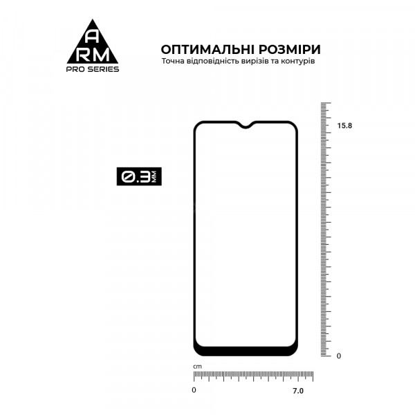 Фото - Захисне скло для смартфону Armorstandart Pro for Realme C30/C30s/C33 Black (ARM64728)