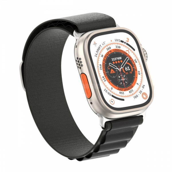 Фото - Ремінець для смарт-годинника Armorstandart Alpina Band for Apple Watch 38mm/40mm/41mm Black (ARM64976)