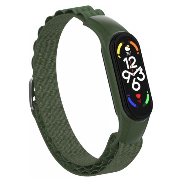 Фото - Ремешок для фитнес-браслета Armorstandart AlpinaStyle Band for Xiaomi Mi Band 7/6/5/4 Green (ARM64988)