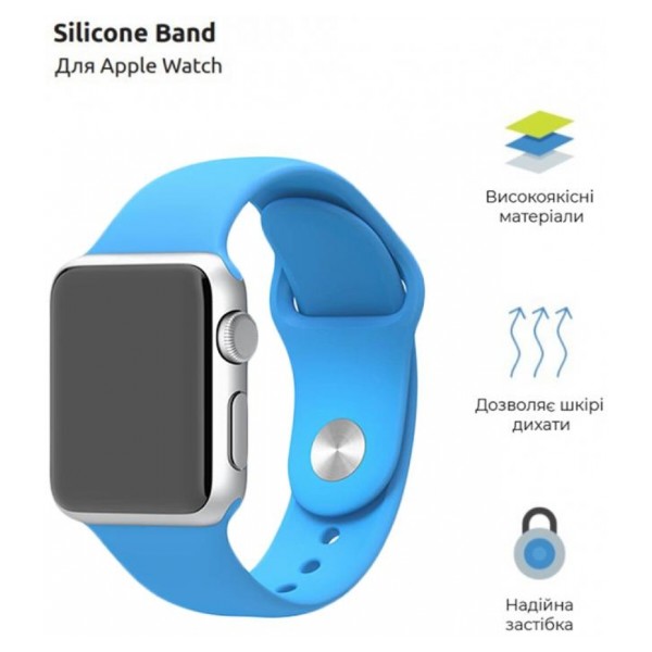 Фото - Ремешок для смарт-часов Armorstandart Sport Band (3 Straps) for Apple Watch 38/40/41mm Blue (ARM65082)