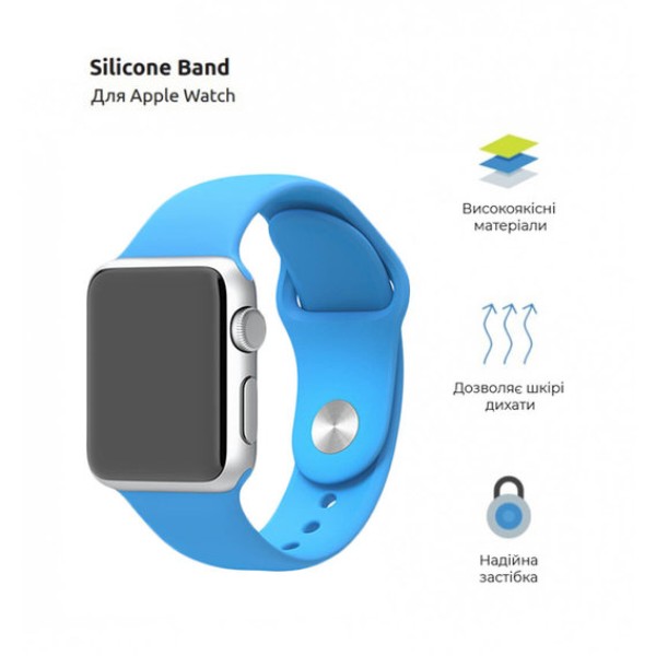 Фото - Ремешок для смарт-часов Armorstandart Sport Band (3 Straps) for Apple Watch 42/44/45/49mm  Blue (ARM65089)