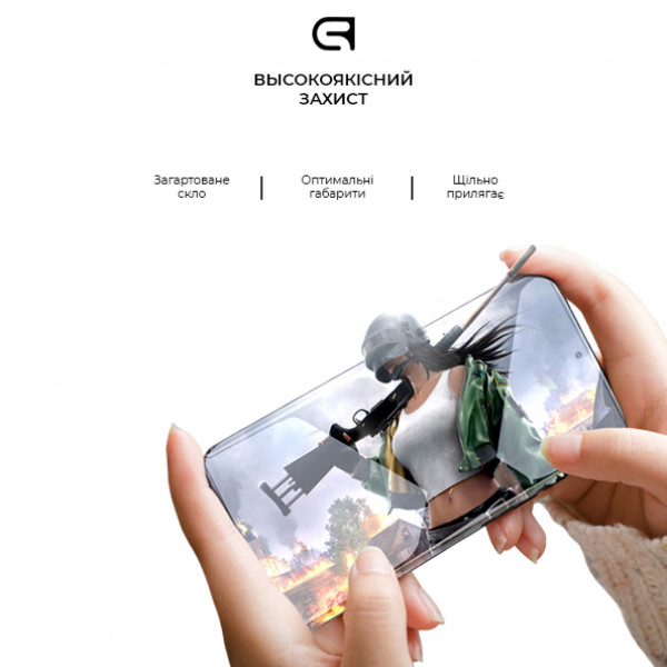 Фото - Захисне скло для смартфону Armorstandart Full Glue HD for Motorola E22 Black (ARM67051)