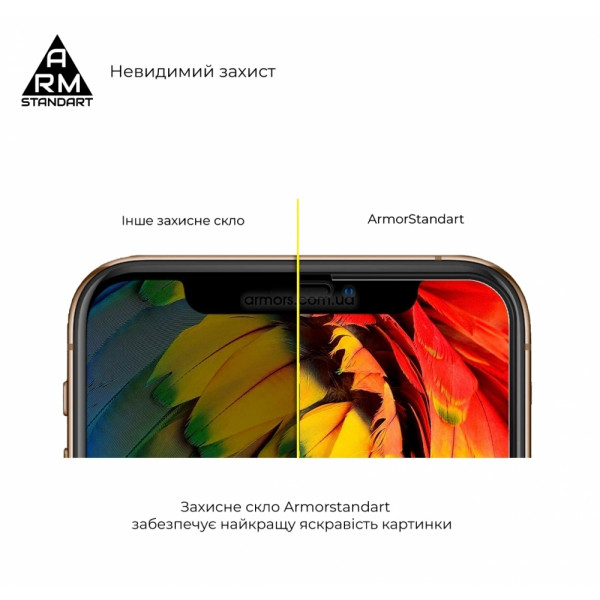 Фото - Захисне скло для смартфону Armorstandart Full Glue for TECNO Spark Go 2023 (BF7) Black (ARM67167)